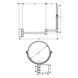 Косметичне дзеркало HANSGROHE ADDSTORIS 41791670, чорний HANSGROHE 41791670 41791670 фото 2