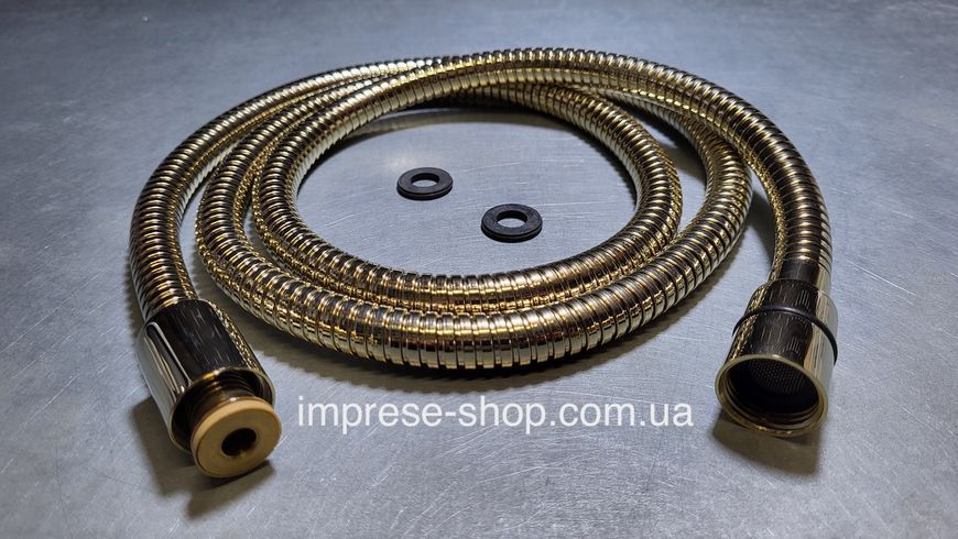 Imprese DEIRA шампань (золотой). Шланг для душа, нержсталь: 150 см; 1/2. ZMK1124090361 96999 фото
