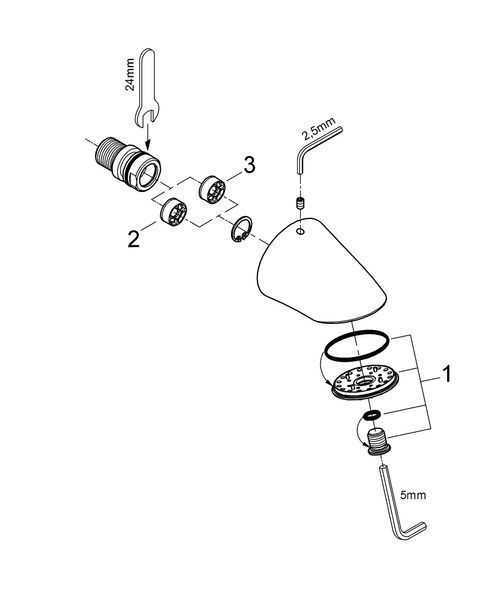 Relexa Ultra спортивный Верхний душ Grohe 28002000 28002000 фото