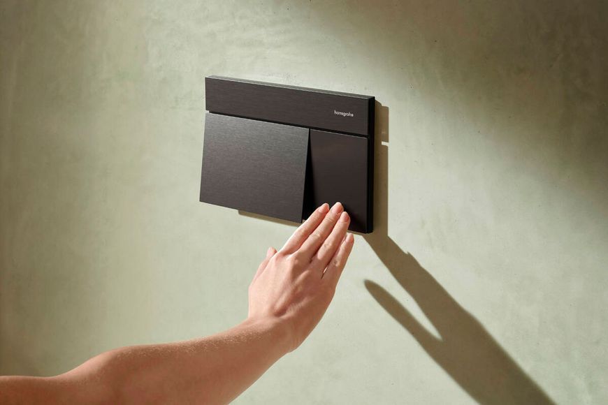 iFRAME ELEMENT E змивна клавіша, шліфованний чорний хром HANSGROHE 66003340 66003340 фото