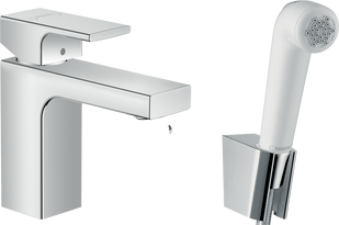 Змішувач для умивальника з гігієнічною лійкою HANSGROHE VERNIS SHAPE 71216000 71216000 фото