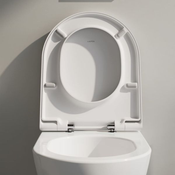 PRO X Rimless/Silent Flush підвісний унітаз, в комплекті з сидінням slow closing, білий LAUFEN H8668600000001 H8668600000001 фото