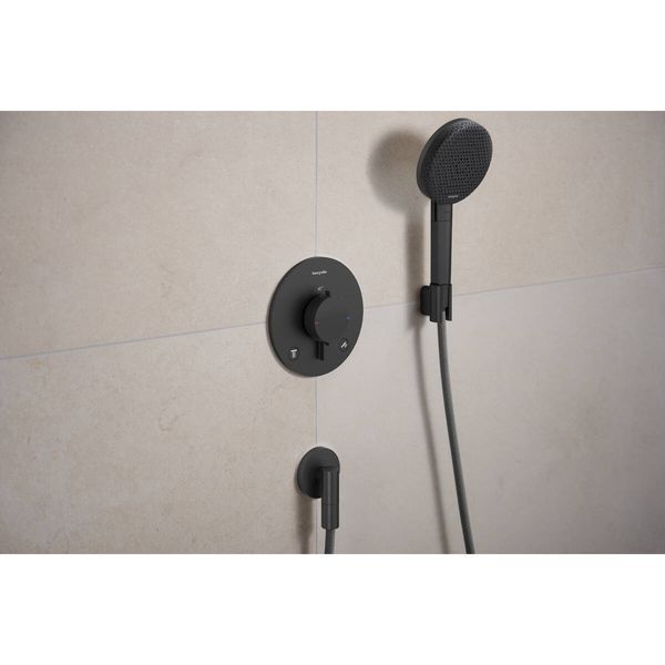 PORTER FINE тримач для душу, шліфованний чорний хром HANSGROHE 28885340 28885340 фото